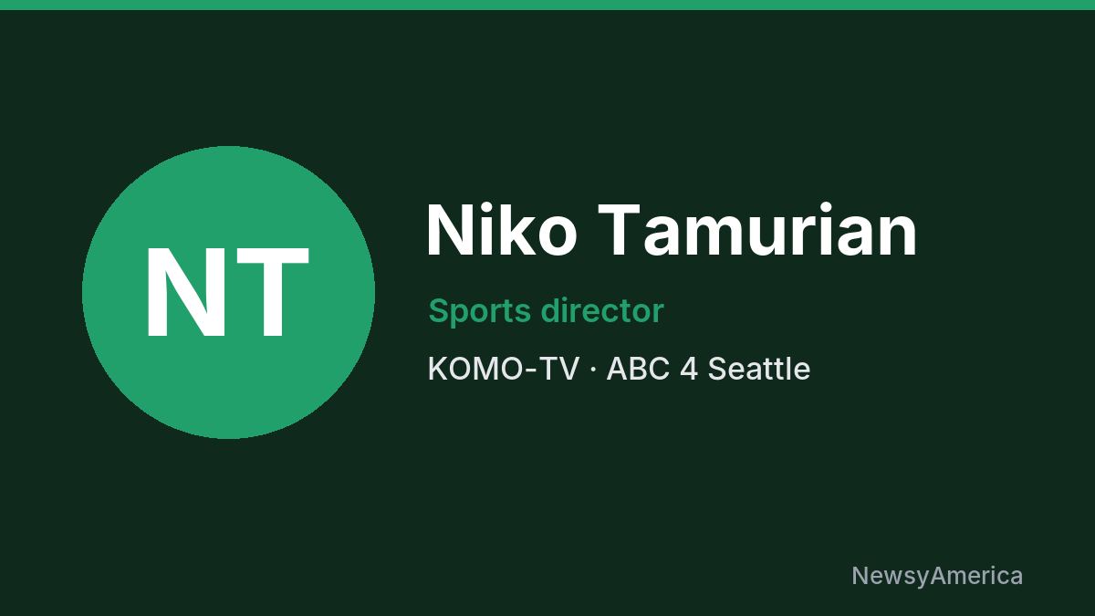 Niko Tamurian – KOMO-TV, Seattle