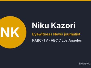 Niku Kazori, Eyewitness News journalist, KABC-TV