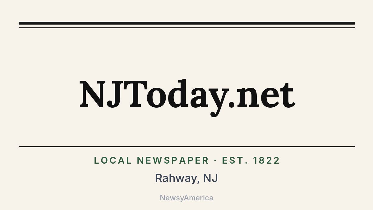 NJToday.net – Rahway, NJ