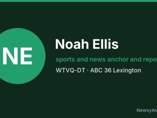 Noah Ellis, sports and news anchor and reporter, WTVQ-DT