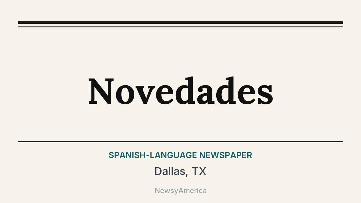 Novedades – Dallas, TX