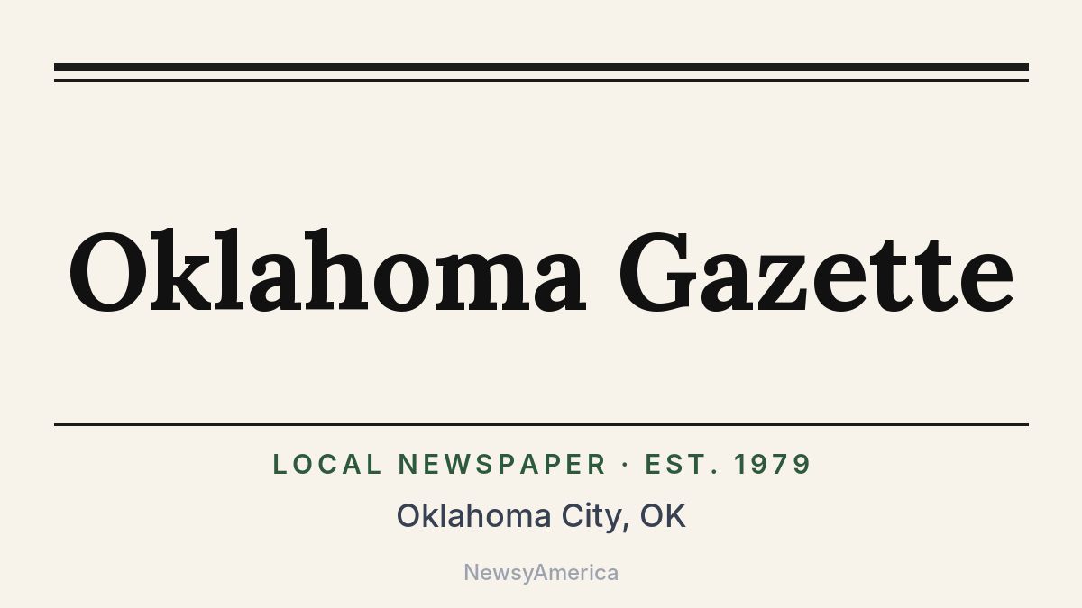 Oklahoma Gazette – Oklahoma City, OK