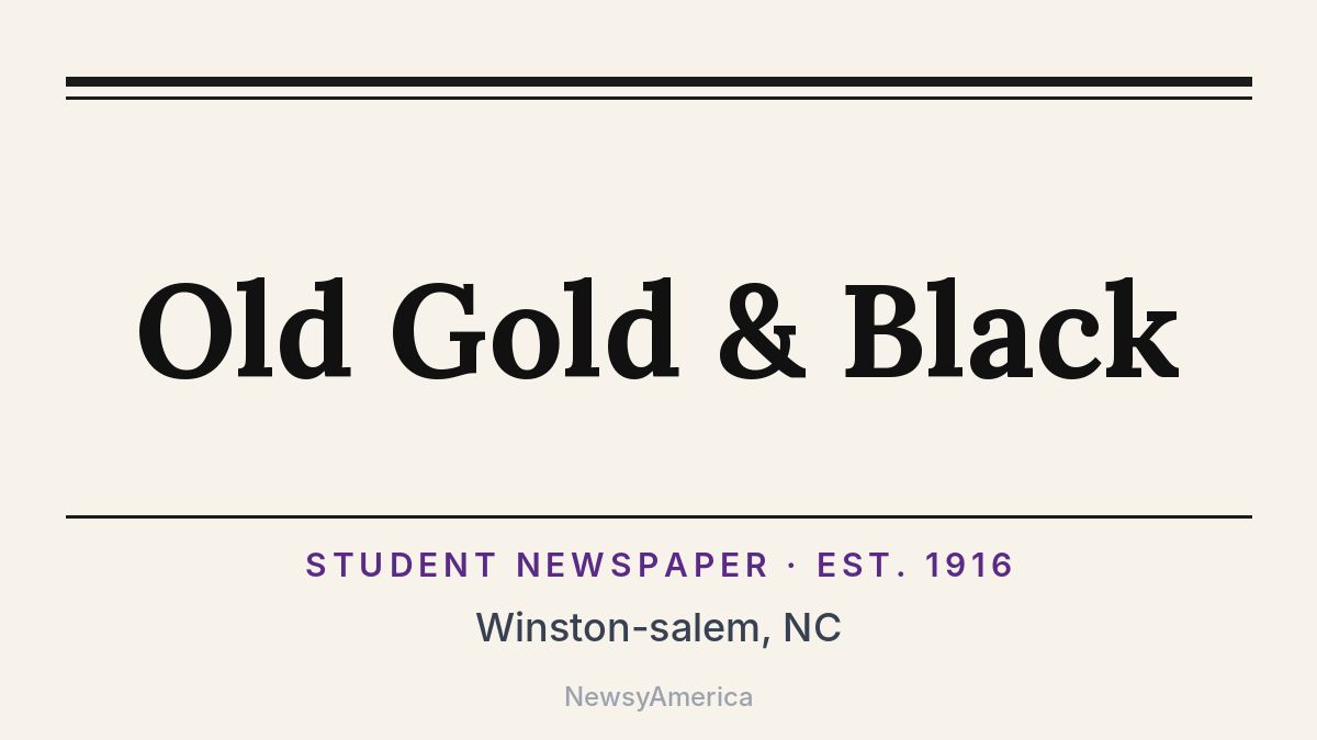 Old Gold & Black – Winston-salem, NC