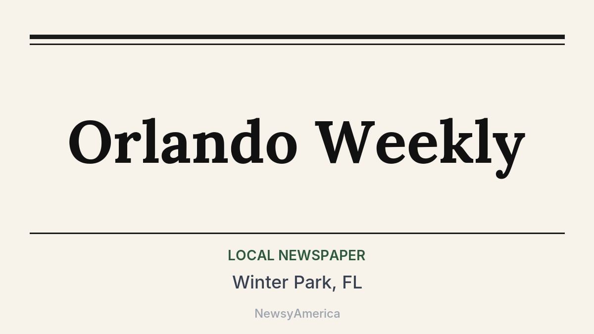 Orlando Weekly – Winter Park, FL