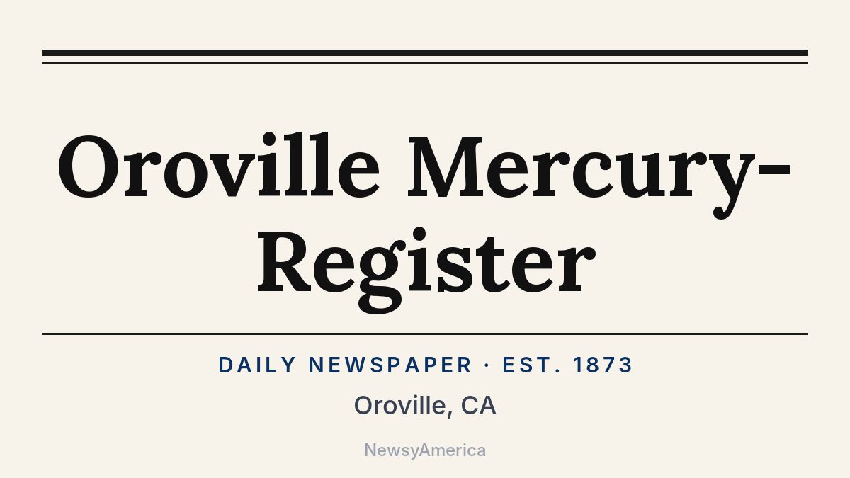 Oroville Mercury-Register – California