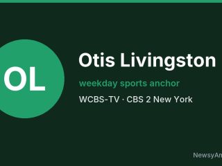 Otis Livingston, weekday sports anchor, WCBS-TV