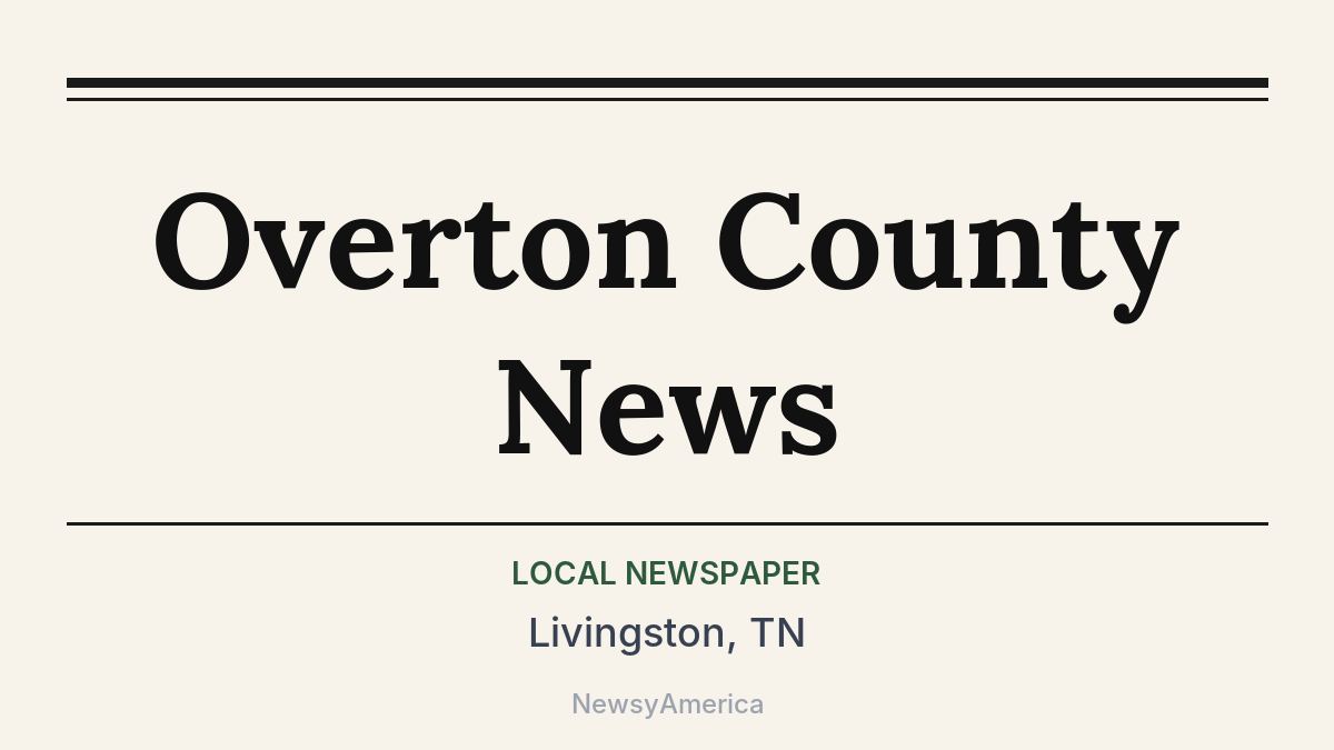 Overton County News – Livingston, TN