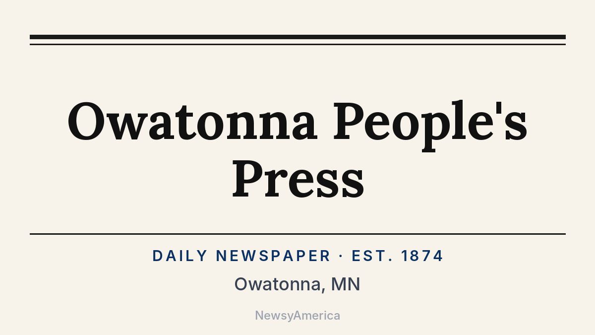 Owatonna People’s Press – Minnesota
