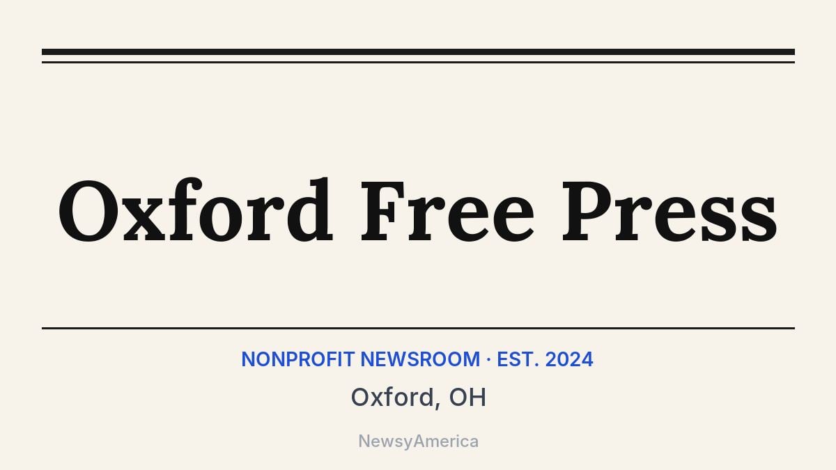 Oxford Free Press – Oxford, OH