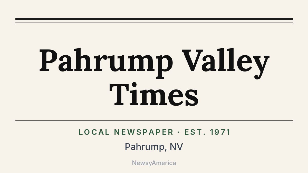 Pahrump Valley Times – Nevada