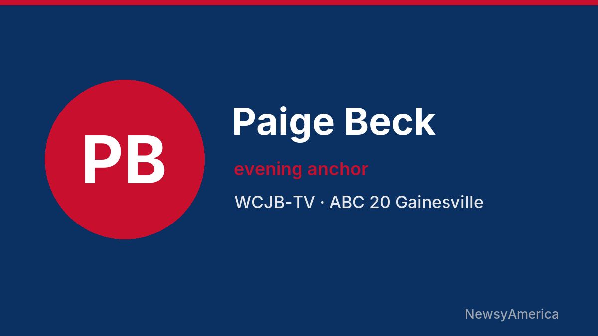Paige Beck – WCJB-TV, Gainesville