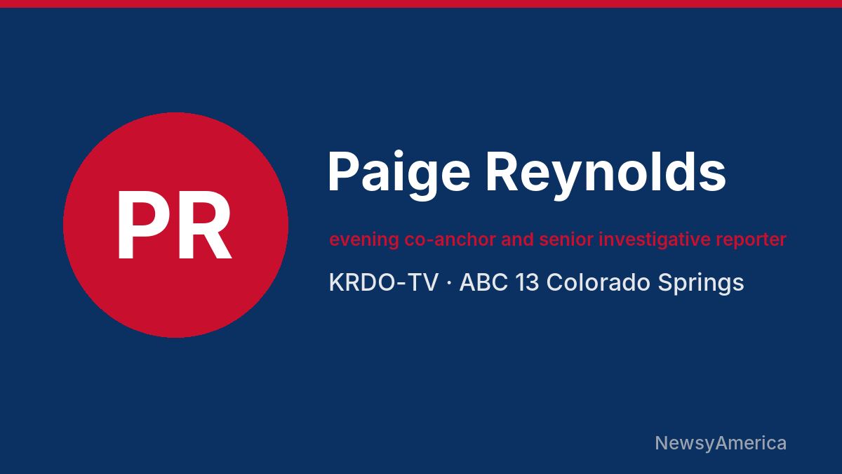 Paige Reynolds – KRDO-TV, Colorado Springs