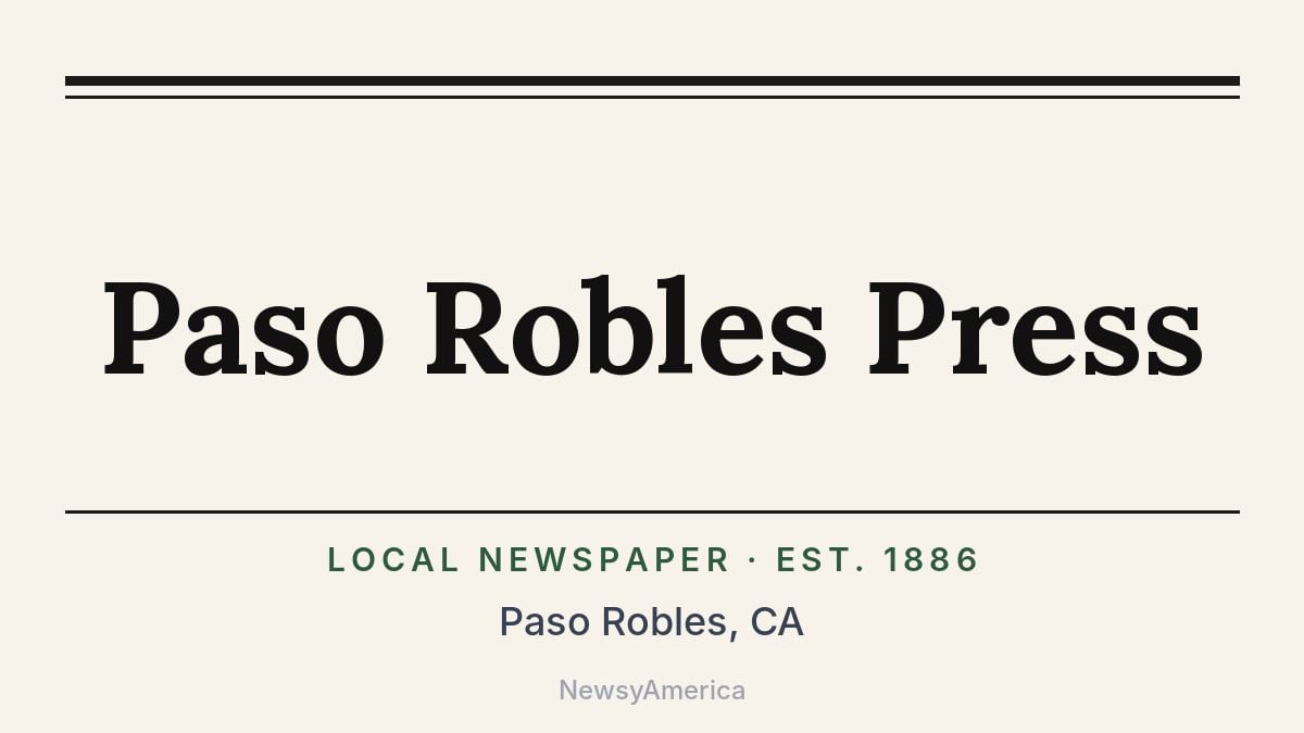 Paso Robles Press – California
