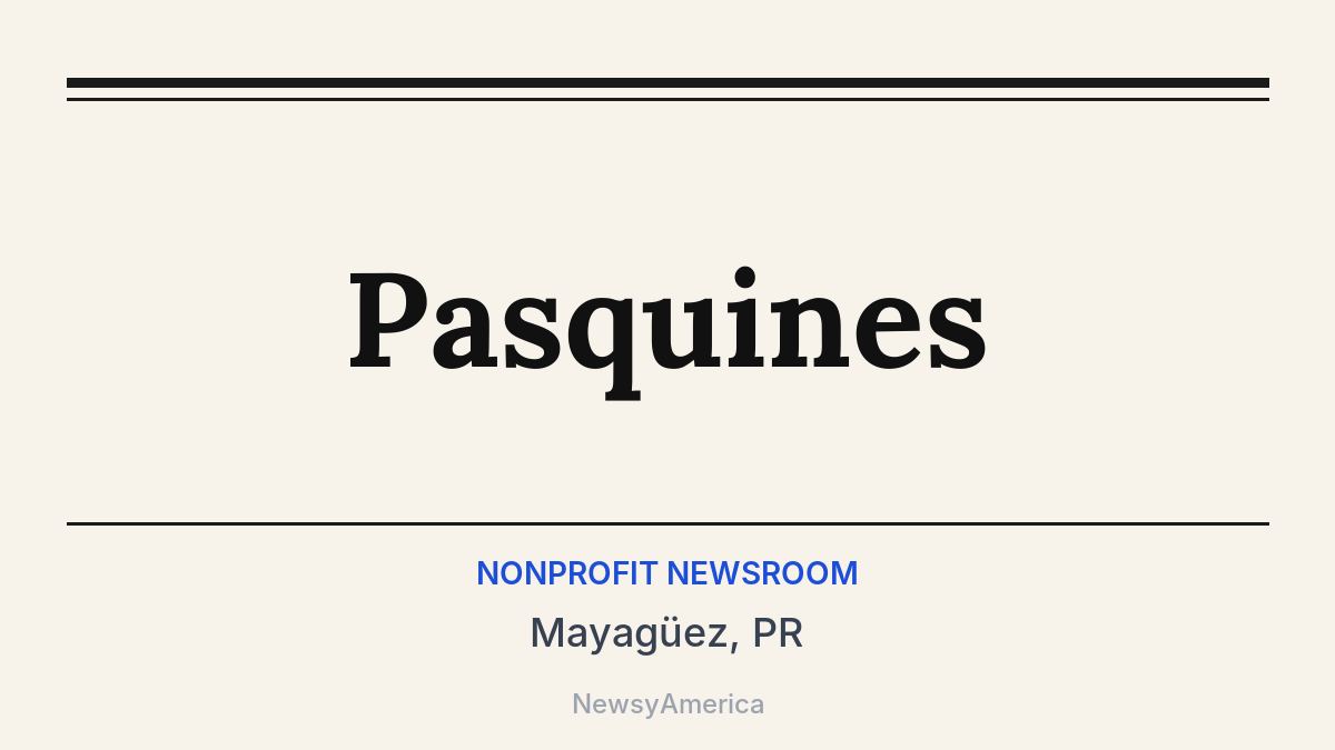Pasquines – Mayagüez, PR