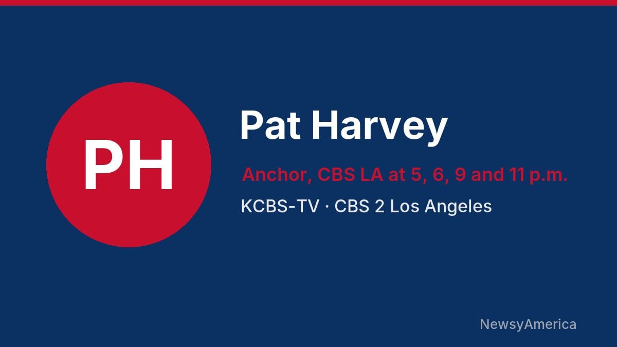 Pat Harvey – KCBS-TV, Los Angeles