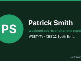 Patrick Smith, weekend sports anchor and reporter, WSBT-TV