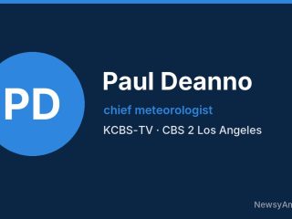 Paul Deanno, chief meteorologist, KCBS-TV