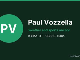 Paul Vozzella, weather and sports anchor, KYMA-DT