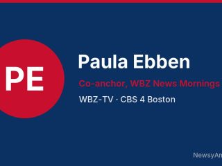 Paula Ebben, Co-anchor, WBZ News Mornings, WBZ-TV