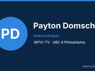 Payton Domschke, meteorologist, WPVI-TV
