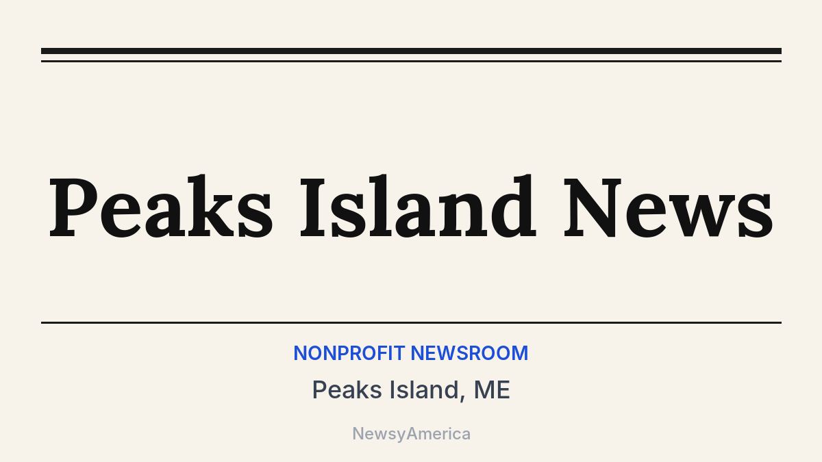 Peaks Island News – Peaks Island, ME