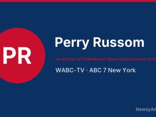 Perry Russom, co-anchor of Eyewitness News Saturday and Sunday Morning, WABC-TV
