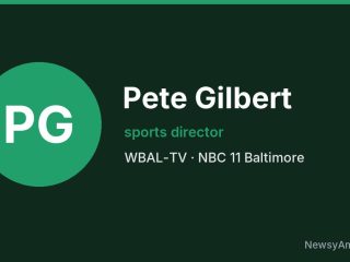 Pete Gilbert, sports director, WBAL-TV