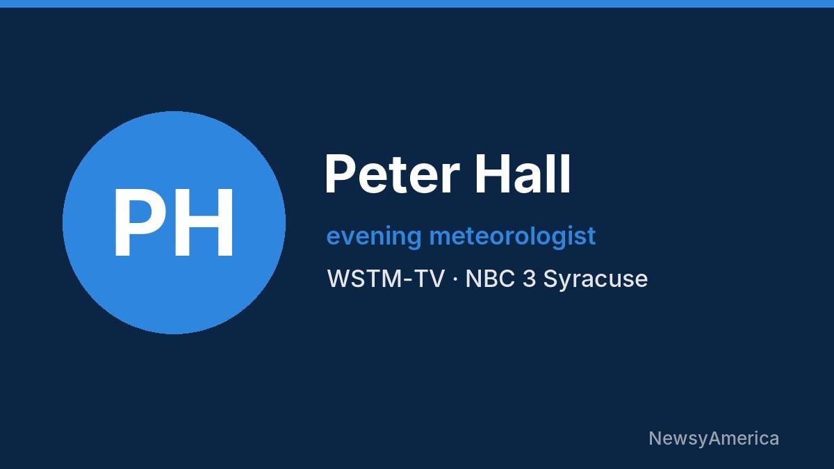 Peter Hall – WSTM-TV, Syracuse