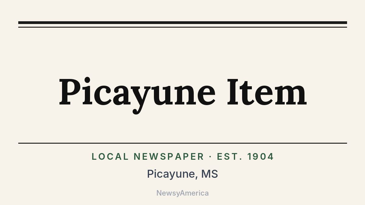 Picayune Item – Mississippi