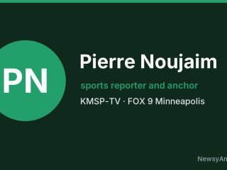 Pierre Noujaim, sports reporter and anchor, KMSP-TV