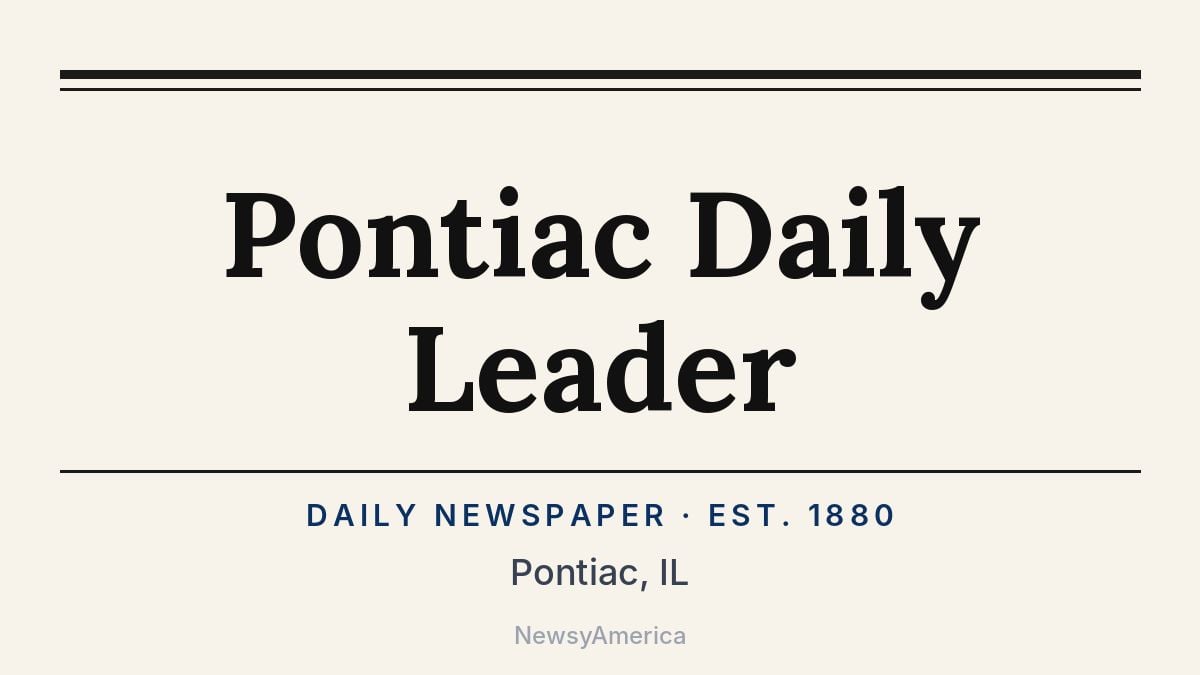 Pontiac Daily Leader – Illinois
