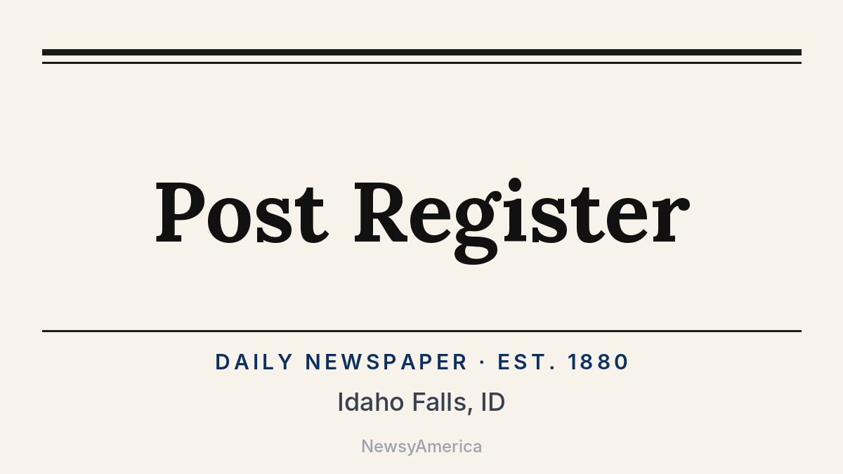 Post Register – Idaho Falls, ID
