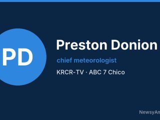 Preston Donion, chief meteorologist, KRCR-TV
