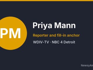 Priya Mann, Reporter and fill-in anchor, WDIV-TV