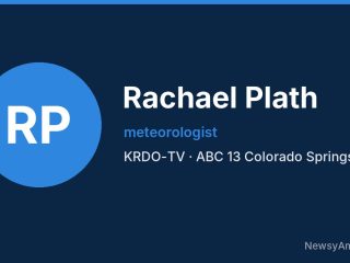 Rachael Plath, meteorologist, KRDO-TV
