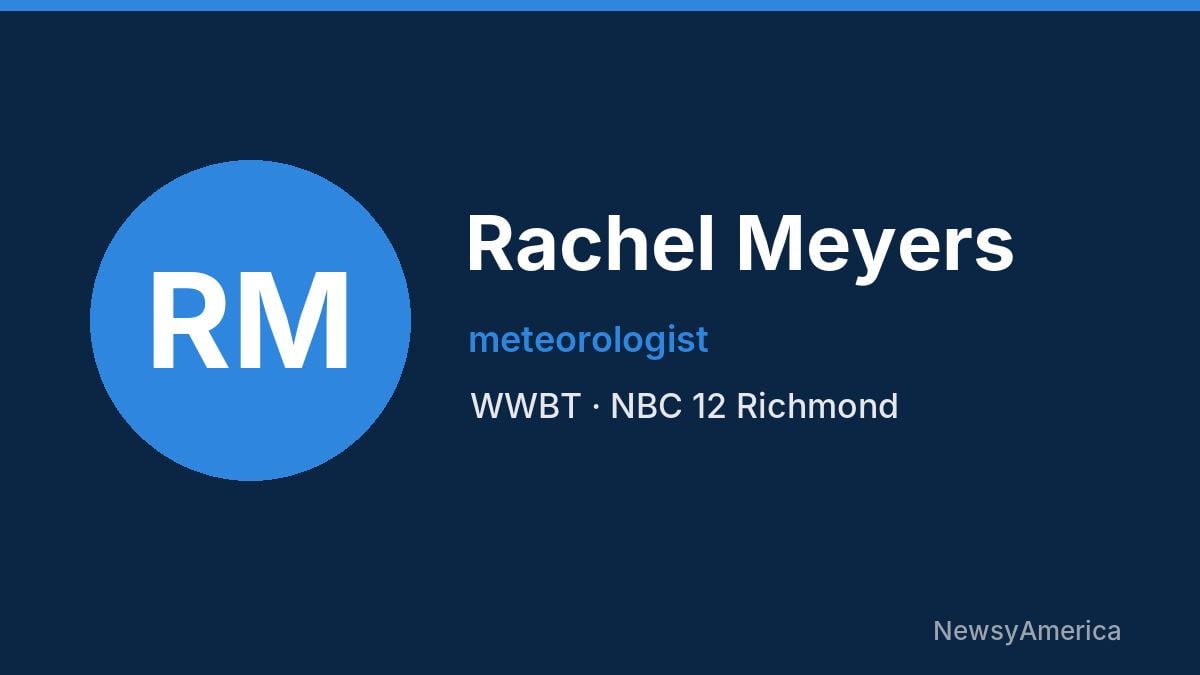 Rachel Meyers – WWBT, Richmond
