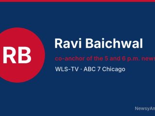 Ravi Baichwal, co-anchor of the 5 and 6 p.m. newscasts, WLS-TV