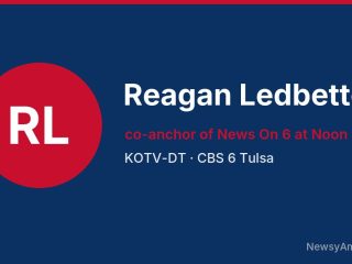 Reagan Ledbetter, co-anchor of News On 6 at Noon, KOTV-DT