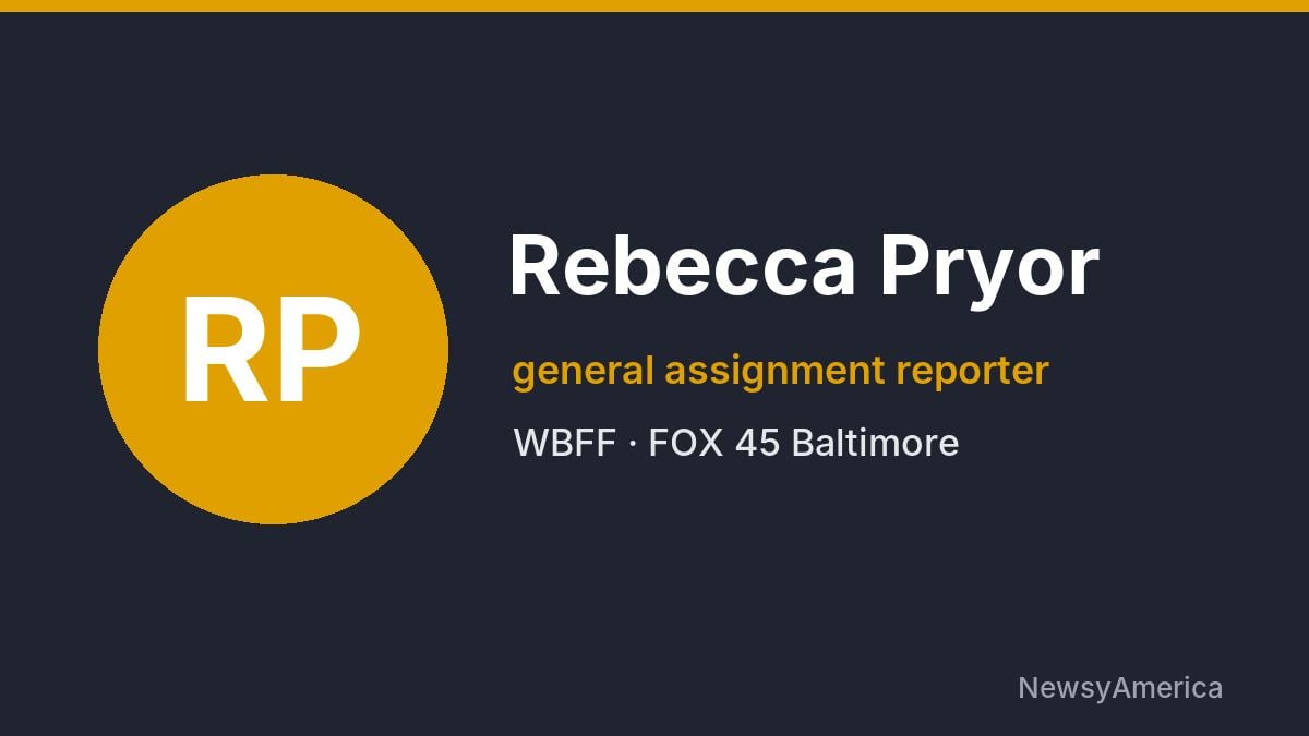 Rebecca Pryor – WBFF, Baltimore