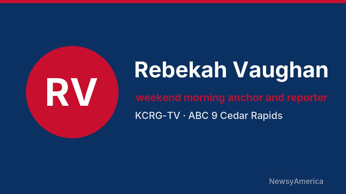 Rebekah Vaughan – KCRG-TV, Cedar Rapids