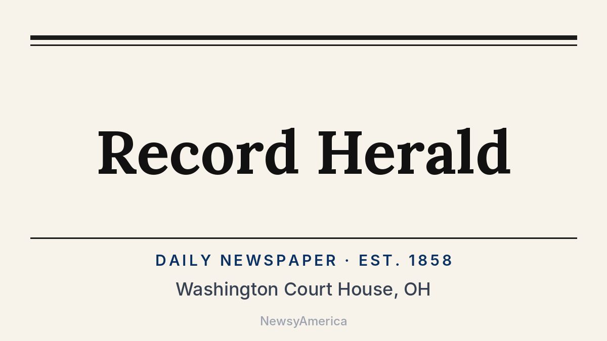 Record Herald – Washington Court House, OH