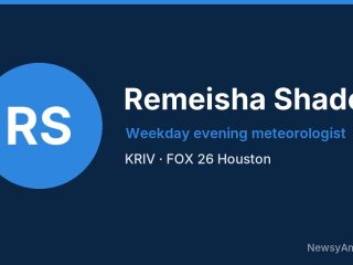 Remeisha Shade, Weekday evening meteorologist, KRIV