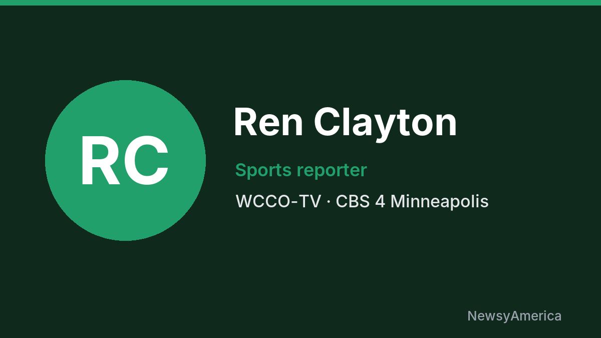 Ren Clayton – WCCO-TV, Minneapolis