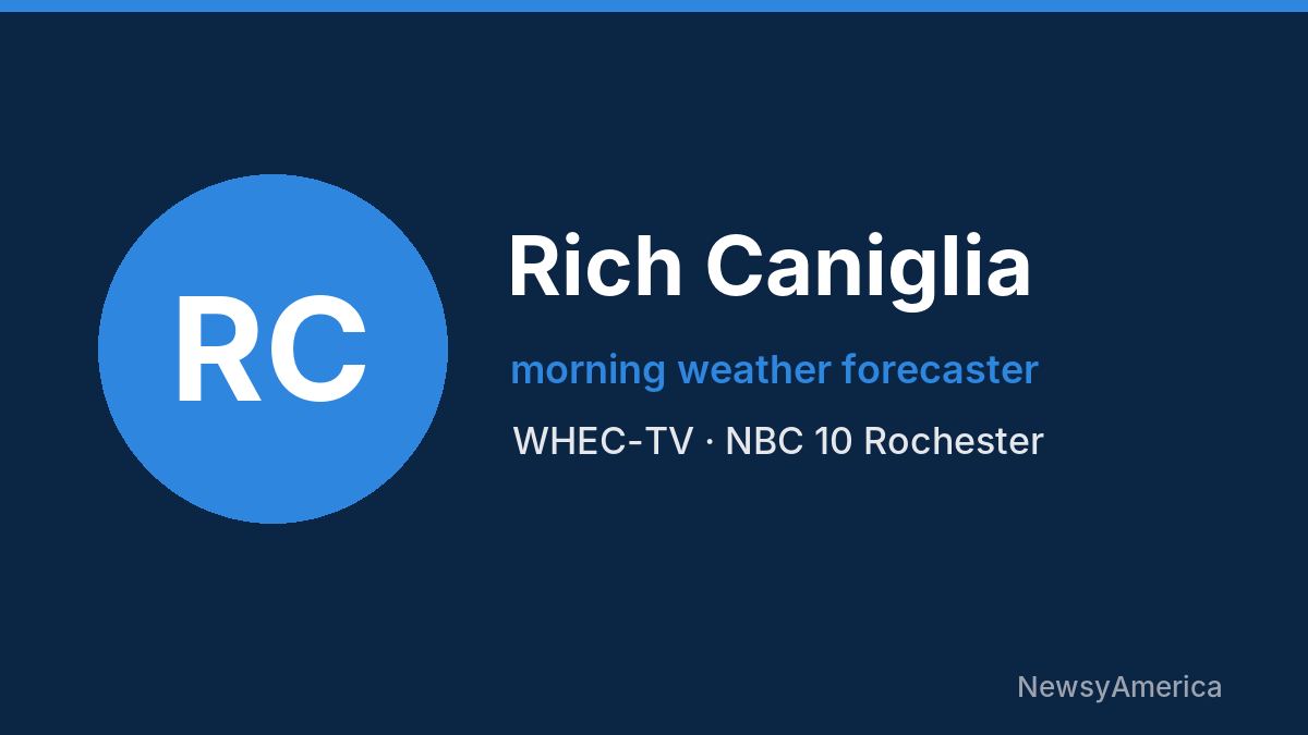 Rich Caniglia – WHEC-TV, Rochester