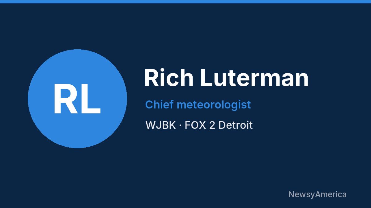 Rich Luterman – WJBK, Detroit