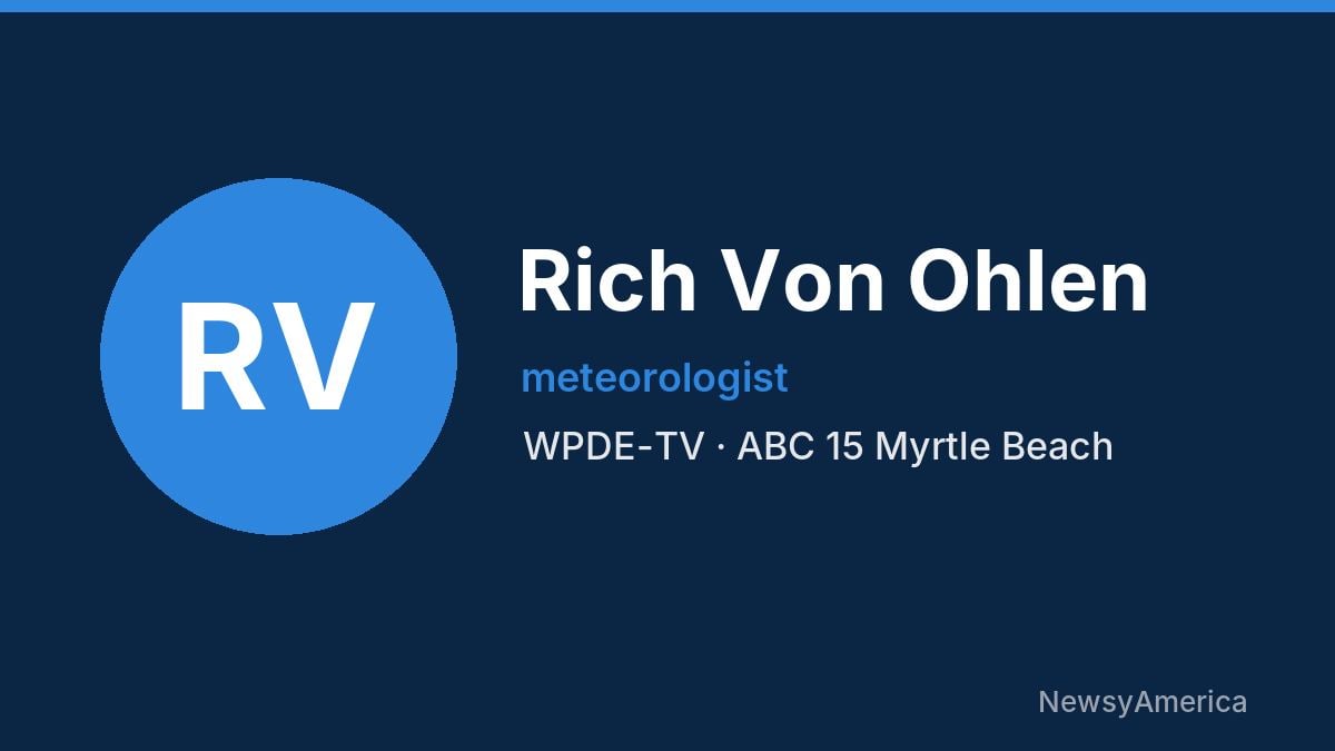 Rich Von Ohlen – WPDE-TV, Myrtle Beach