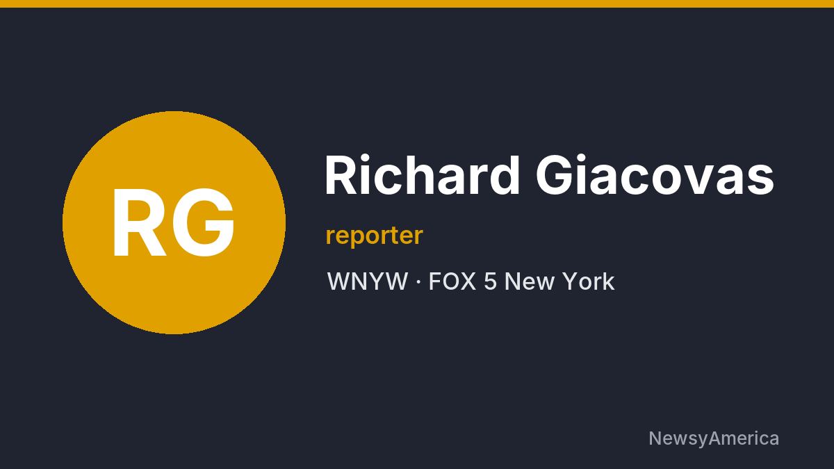 Richard Giacovas – WNYW, New York