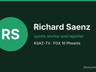 Richard Saenz, sports anchor and reporter, KSAZ-TV