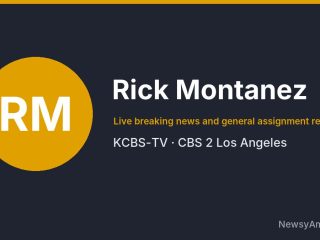 Rick Montanez, Live breaking news and general assignment reporter, KCBS-TV