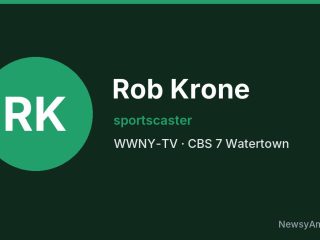 Rob Krone, sportscaster, WWNY-TV